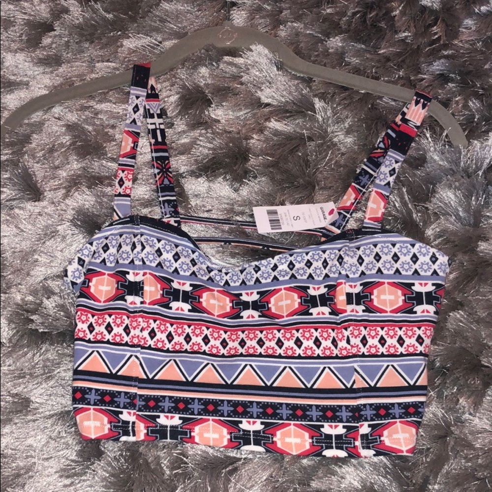 Garage Aztec Print Crop-top